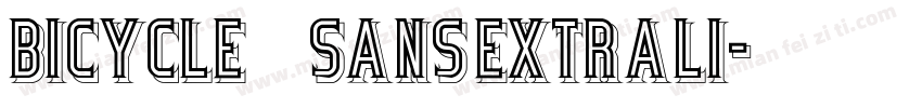 Bicycle_Sans ExtraLi字体转换